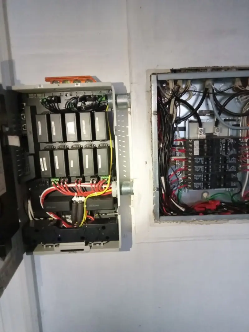 Electrical panel upgrade completed for Security Camera Wiring in Ashburn